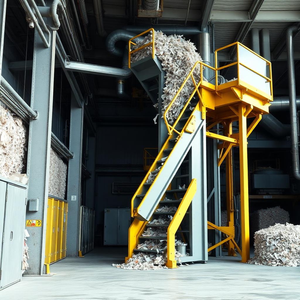 Elevatoare cu cupe pentru linii de reciclare